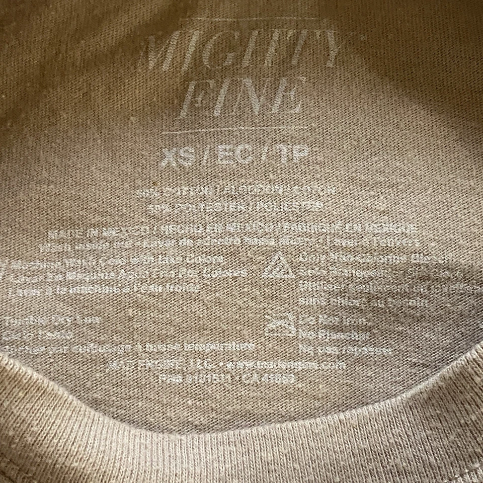 Camiseta Mellow Mushroom Growth Renewal Unisex XS Boxy Tee Daisies Hippie Boho Foto 3 de 3