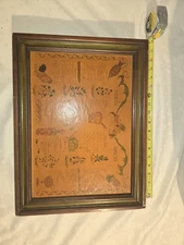 Vtg 1970 Three Mountaineers Inc. Herbs Spices Wooden Wall Spice Rack Cabinet Box