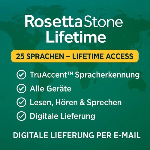Rosetta Stone Lifetime – Sprachlernsoftware | Alle 25 Sprachen