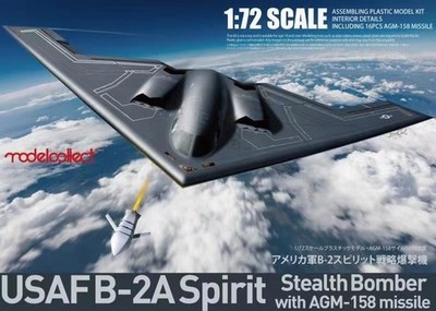Modelcollect UA72214 - 1:72 USAF B-2A Spirit Stealth Bomber with AGM-158 missile