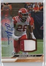 2024 Upper Deck CFL Game Patch Auto /99 Dedrick Mills #76 Patch Auto