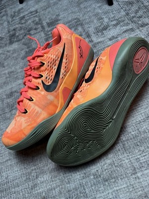 Nike Kobe Low 9 Peach Mango Size 10.5 Mens Orange Good Condition