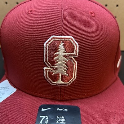 Stanford Cardinal Hat Cap 7 3/8 Red Nike Fitted Pro Cap On Field