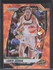 2024 Panini Prizm WNBA #108 Lauren Jackson Ice Orange Prizms - Storm
