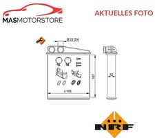 WÄRMETAUSCHER INNENRAUMHEIZUNG NRF 58211 P FÜR NISSAN MICRA III,NOTE