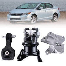 3PCS Engine Motor Mount and Trans Mount Compatible with 2012-2013 Honda Civic