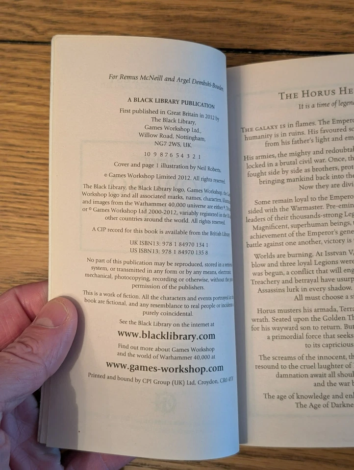 Warhammer Horus Heresy #19 Know No Fear Dan Abnett 1st ED Paperback (2012) - Image 4 of 4