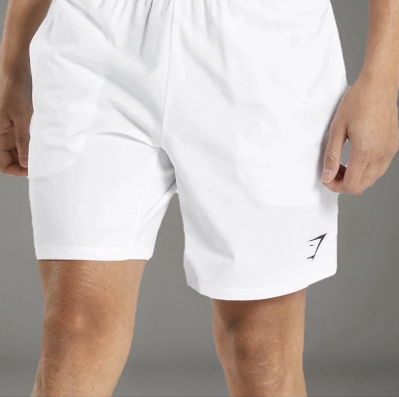 Gymshark Shorts Men's 2XL Fit White Arrival 7” Linerless Gym Running Train New
