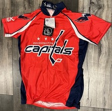 Washington Capitals NHL Cycling Jersey Top Performance Stretch Womens XS X Small