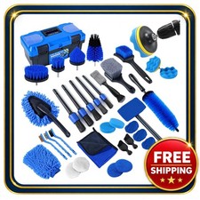 Car Detailing Kit 36pcs Auto Cleaning Brush Set with Microfiber Towels