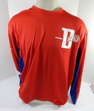 2019-20 Detroit Pistons Louis King #14 Game Issued Red Shooting Shirt City Ed 5
