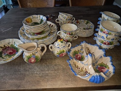 Italian Renaissance Nove Rose 1930's Antique Fine China Set | eBay