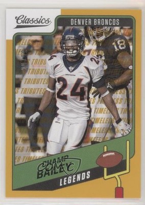2021 Panini Classics Legends Timeless Tributes Gold 20/99 Champ Bailey HOF 0lt3