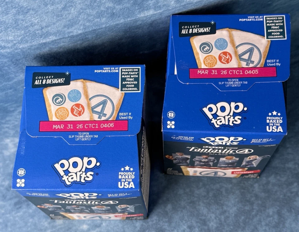 Fantastic Four Pop Tarts. Unopened, Frosted Strawberry, Marvel, 2 Boxes Of 8 - Image 4 of 4