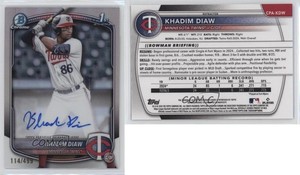 2025 Bowman Chrome Prospect Auto Refractor /499 Khadim Diaw #CPA-KDW Auto