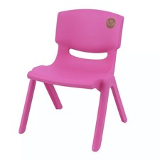 Sedia in plastica per bambino bimbo casa gioco bambini scuola asilo rosa 697ds