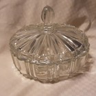 Vintage Anchor Hocking Old Cafe Candy Dish With Lid / 7" Diameter  — photo 1