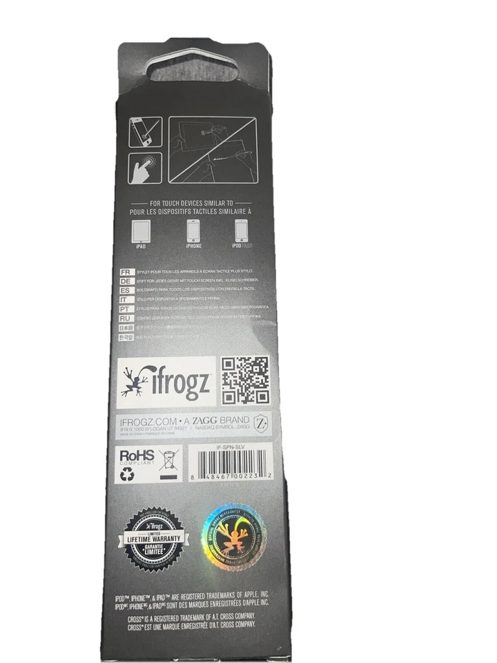 6 Silver iFrogz Stylus Pencil and Pen Combo Screen Devices Apple and Android! - Image 2 of 2