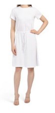 Theory Dress Womens Size Medium Atmos Light Vormond White Cotton New