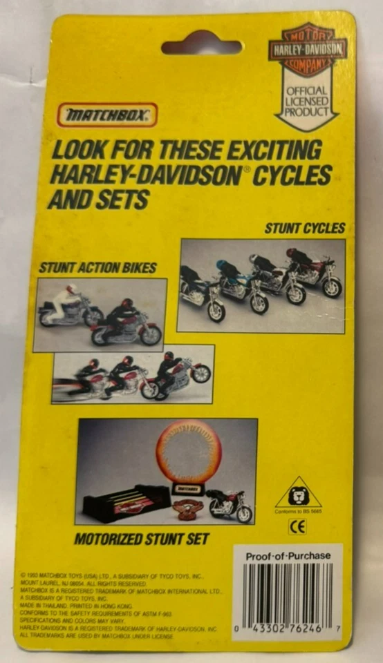 Matchbox Harley Davidson Sportster Purple - Year 1993 Mint in Original Packaging - Image 3 of 3