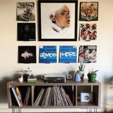 Vinyl Record Wall Mount- 10 Pack No Damage  Floating Shelf  Black