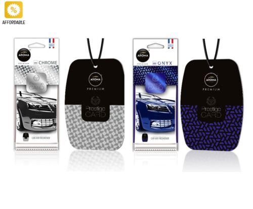 Refrescante de aire de coche Prestige tarjeta negra aroma fragancia para coches de larga duración - Imagen 1 de 14