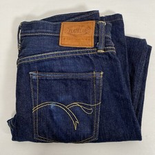 The Flat Head Mens 5002 Selvedge Raw Wash Sutton Up Straight Jeans Size 28 VGC
