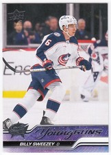 2023-24 Upper Deck Series 2 Young Guns BILLY SWEEZEY #487 Columbus Blue Jackets