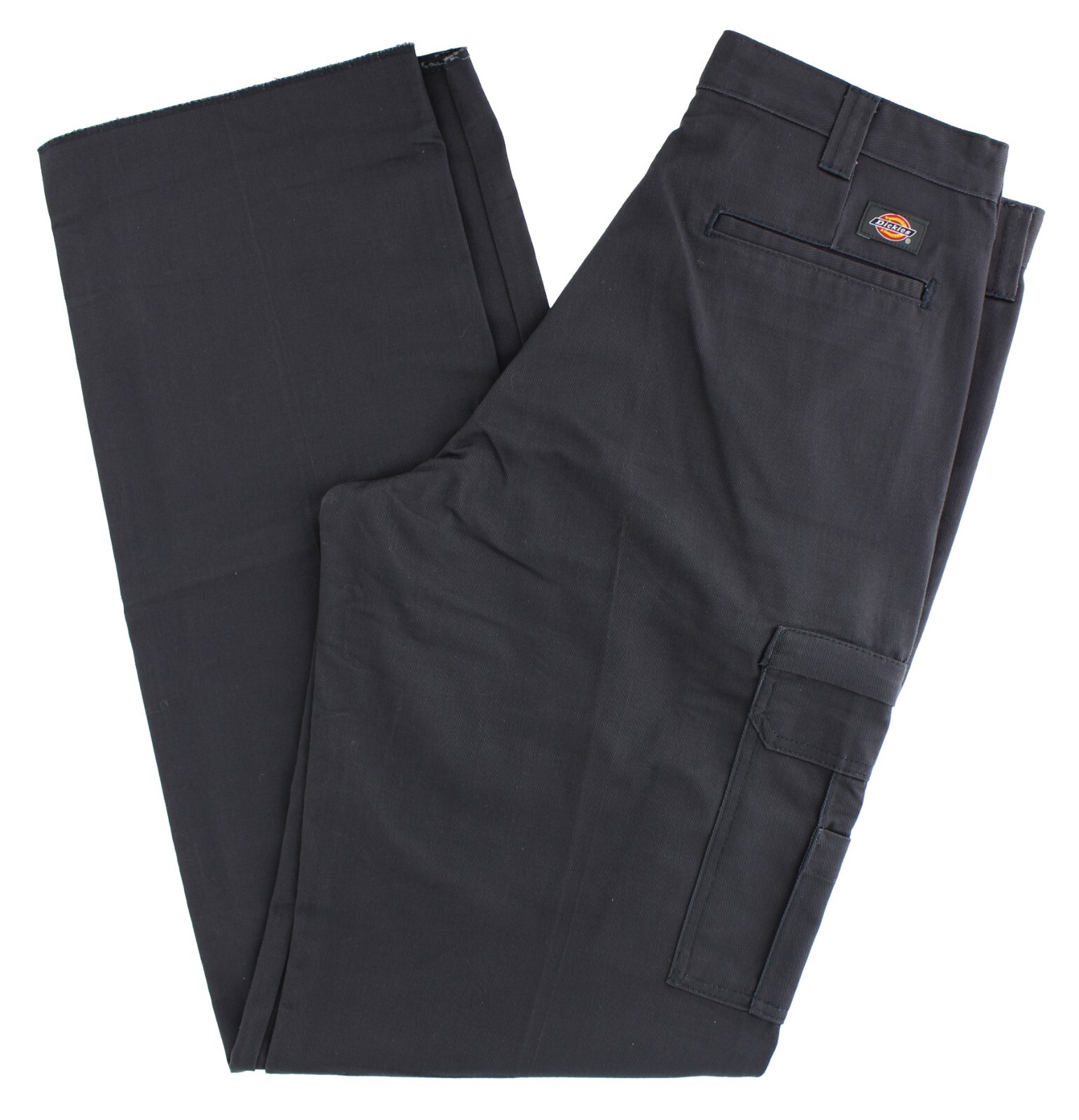 Dickies Men's Cargo Pants Unhemmed, 8-Pocket, Regular Industrial Work Twill  Pant