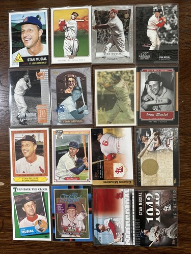 16 Card Lot #3 of Stan "The MAN" Musial Tributes, Inserts, Cardinals HOF All-⭐⚾ - Picture 2 of 13