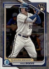 2024 BOWMAN PROSPECT CHROME MILWAUKEE BREWERS - MIKE BOEVE #BCP-138
