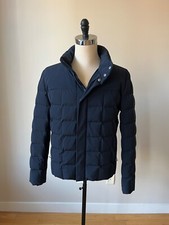 Hermes Quilted Zip Up Jacket With Hood Hidden In Zipper