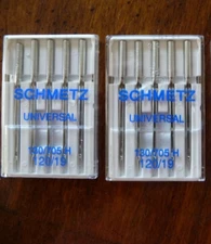 Schmetz Heavy Duty Universal Sewing Machine Needles 2 pkgs/5 Size #120/19 NEW
