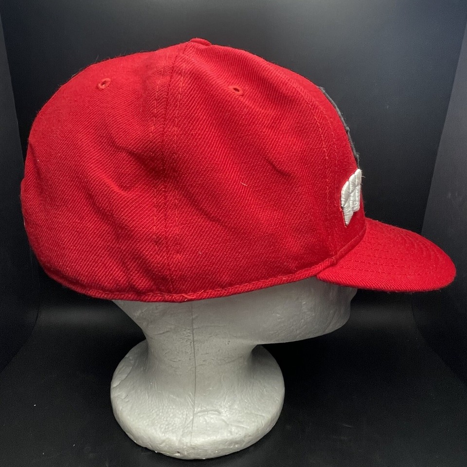 New Era 59Fifty University of Wisconsin Badgers State Logo Fitted Hat 7