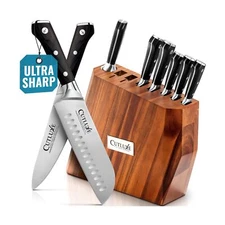 Cutluxe Kitchen Knife Set – 8Pcs Professional Chef Knife Set with Block &#