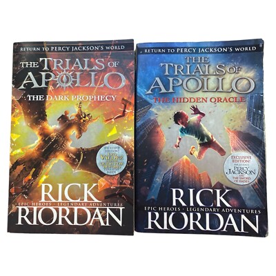 The Trials of Apollo Book Set x2 Rick Riordan Dark Phophecy Oracle Paperback Lot