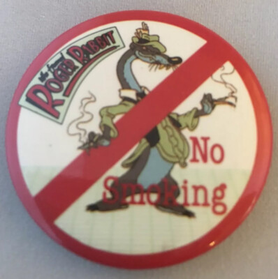 Vtg Roger Rabbit Wheezy No Smoking Disney Nos Movie Pinback Pin Buttons ...