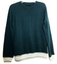 Men's Crew neck Long Sleeve Pullover Sweater Pine color Size XS