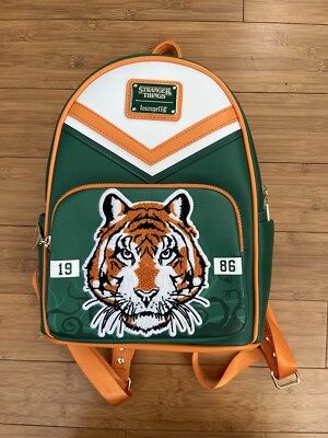 NEW Loungefly Stranger Things 1986 Hawkins High School Tigers Mini Backpack  Rare