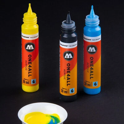 Molotow ONE4ALL Acrylic Paint 30ml Refill | 50 Colours