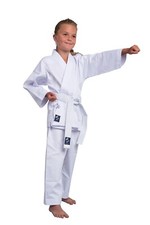 TEKKA BUDO Karateanzug Basix wei&szlig; 7.5 oz Karate Gi Set (Jacke Hose G&uuml;rtel)