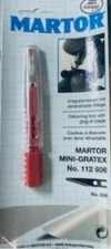 Martor Mini Gratex #112606 Deburring Tool with drop in blade #606 NEW PACKAGE