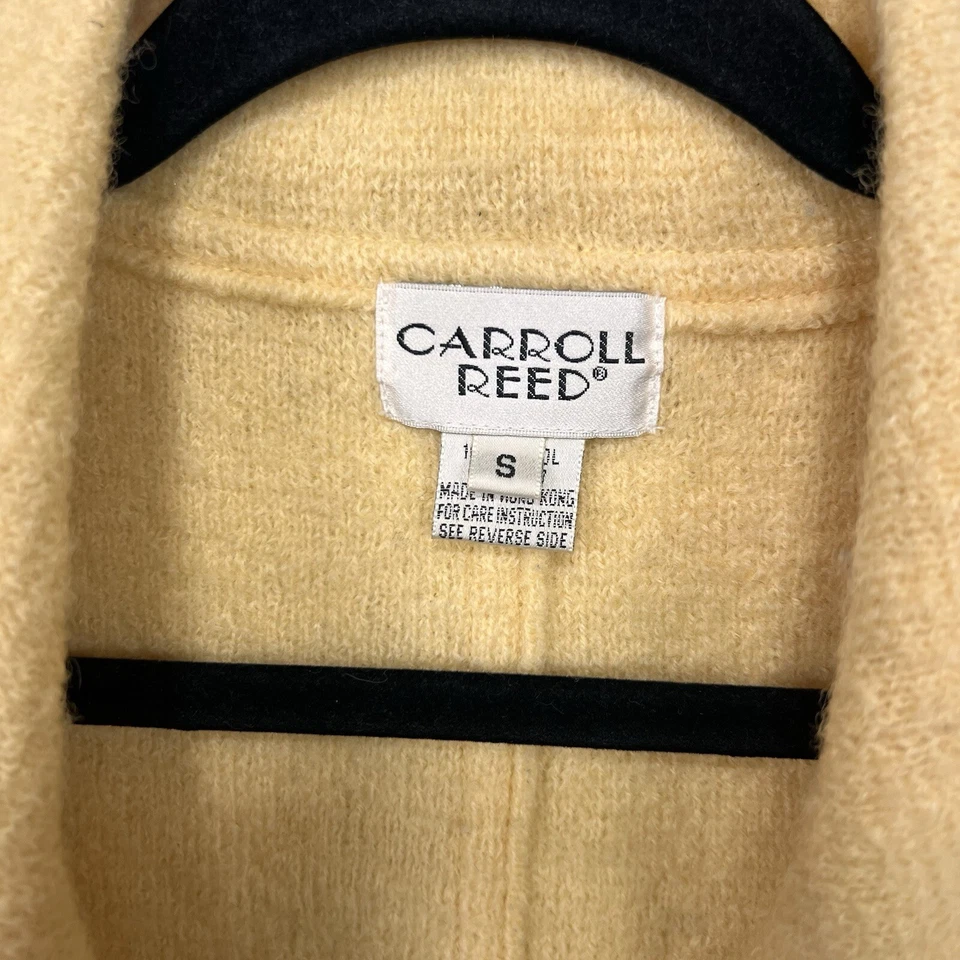 Blazer de Colección Carroll Reed 100% Lana Hervida con Botones para Mujer S Amarillo Clásico Foto 2 de 4