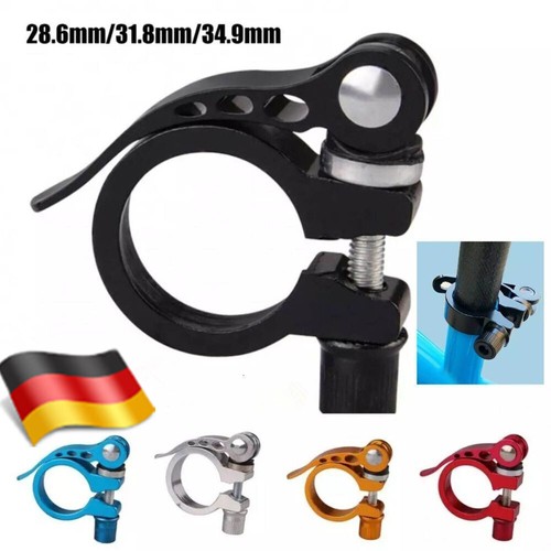 25.4mm-34,9mm Sattelklemme Fahrrad Schnellspanner GUB Sattelstütze Aluminium Alu