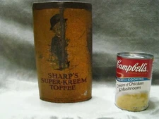 Antique SHARP'S SUPER-KREEM TOFFEE Tin with Sir Kreemy Knut   RL