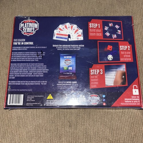 Platinum Series Baseball Game 1st Edition Sealed NEW! - Picture 2 of 3