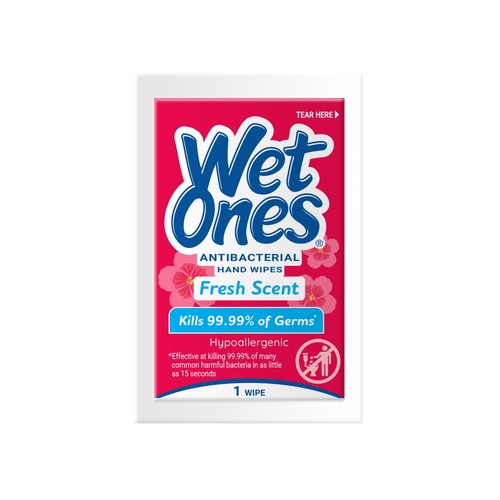 Wet Ones Antibacterial Hand Wipes, Fresh Scent, 24 Ct Singles 6 Pack - Picture 9 of 10