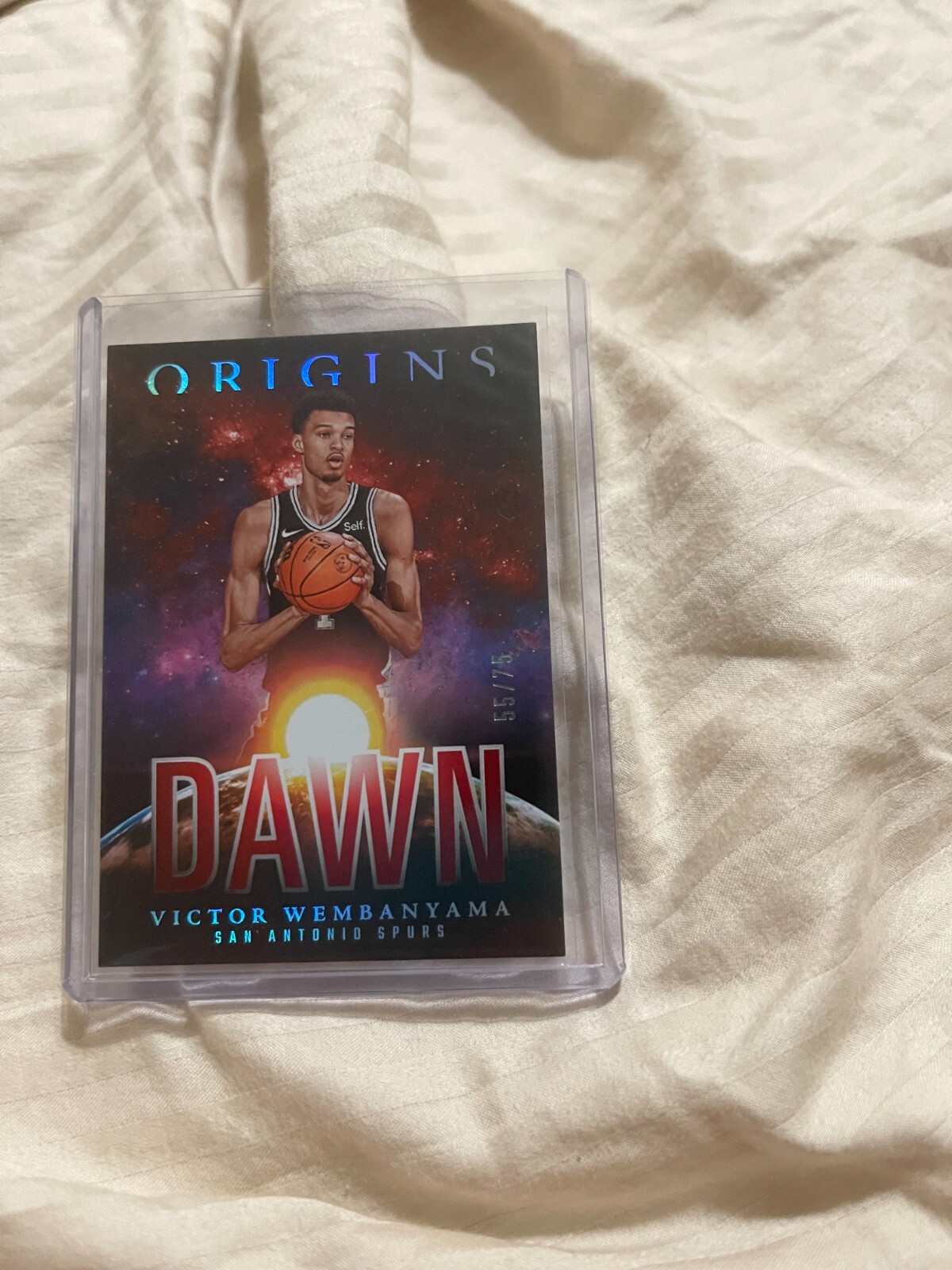 2023-24 Panini Origins - Dawn Red #25 Victor Wembanyama 55/75 (RC)