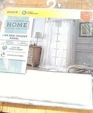 JcPenny Home Est. 1902 Harmon Embroidery One Rod-Pocket Panel 