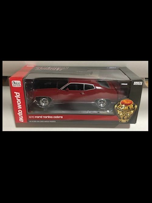 アメリカンマッスル 1/18 1970 Ford Torino GT ミニカー 1:18 1970 Ford Torino GT In Calypso Orange With Laser Stripe